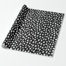 Pesquisar por bolinhas preto branco papel de presente Polka