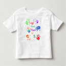 Pesquisar por pegada crianças camisetas Colorido