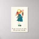 Pesquisar por do sorvete para ela impressão de canvas Fofo