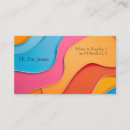 Pesquisar por cores vibrantes cartao de visita Para ela