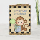 Pesquisar por nosso macaco pequeno cartoes Aniversário