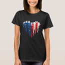 Pesquisar por coração da bandeira americana camisetas Americano