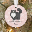 Pesquisar por gato ornamentos Gato preto e branco