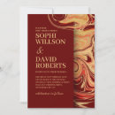 Pesquisar por vermelho e bege convites Abstrato