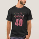 Pesquisar por 40 birthday camisetas Years