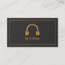 Pesquisar por dj auscultadores cartao de visita Música