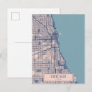 Pesquisar por mapa de chicago cartoes postais Vintage