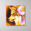 Pesquisar por dreamcatcher impressão de canvas Lobo