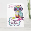 Pesquisar por corujas engraçadas cartoes Para ela