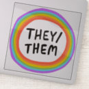 Pesquisar por pronomes adesivos Queer