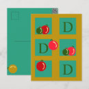 Pesquisar por monogramas dourados cartoes postais Verde