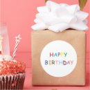 Pesquisar por feliz aniversário adesivos Redondo clássico