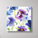 Pesquisar por flores azuis impressão de canvas Arte floral