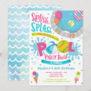 Pesquisar por festa na piscina convites Festa de natação