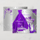 Pesquisar por vestido roxo convites Quinceanera