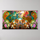 Pesquisar por vidro colorido pôsteres pósteres Floral