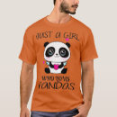 Pesquisar por menina panda camisetas Para