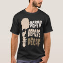Pesquisar por morte antes do decaf camisetas Crânio