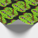 Pesquisar por monstro verde papel de presente Halloween