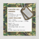 Pesquisar por dog tags convites Camo
