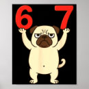 Pesquisar por pug engraçado pósteres Adorável