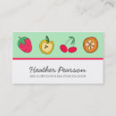 Pesquisar por treinador do nutricionista cartao de visita Frutas