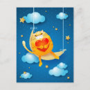 Pesquisar por gato romântico cartoes postais Lua