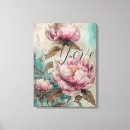Pesquisar por flores impressão de canvas Boho