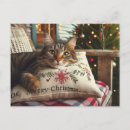 Pesquisar por christmas cat cartoes postais Feliz