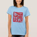 Pesquisar por quadrado vermelho camisetas Para ela