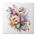 Pesquisar por pinturas da flor azulejos Romântico