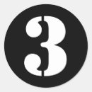 Pesquisar por número três adesivos Alfabeto