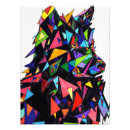 Pesquisar por lobo abstrato pôsteres pósteres Geométrico