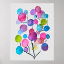 Pesquisar por árvores abstratas pôsteres pósteres Árvore colorida