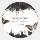 Pesquisar por borboletas douradas adesivos Quinceanera