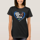 Pesquisar por eu amo alguém com autismo camisetas Coração autista