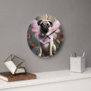 Pesquisar por pug engraçado relogios de parede Animal