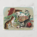 Pesquisar por gatos antigos cartoes postais Felino