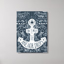 Pesquisar por decoração da casa praia de impressão de canvas Âncora