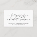 Pesquisar por calígrafo cartao de visita Elegante