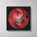 Pesquisar por dragão vermelho impressão de canvas Asiático