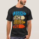 Pesquisar por legenda desde 1963 camisetas Agosto