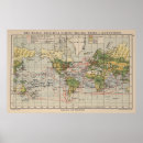 Pesquisar por mapas históricos do vintage pôsteres pósteres Mapa do mundo