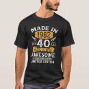 Pesquisar por feito em 1982 camisetas Engraçado