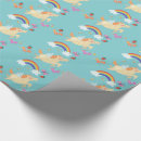 Pesquisar por flores arco íris papel de presente Unicórnio