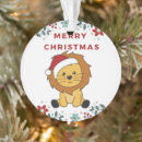 Pesquisar por leão engraçado ornamentos Feriado