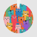 Pesquisar por coloridos gatos para ornamentos Engraçado