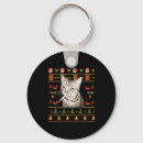 Pesquisar por camisola feia do natal chaveiros Gato fumante engraçado