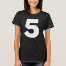 Pesquisar por grupo 5 camisetas Número