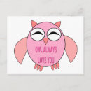 Pesquisar por coruja engraçada cartoes postais Para ela